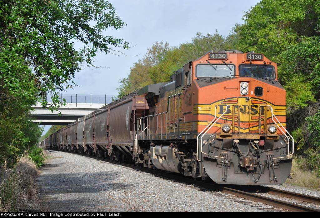 Westbound grain train